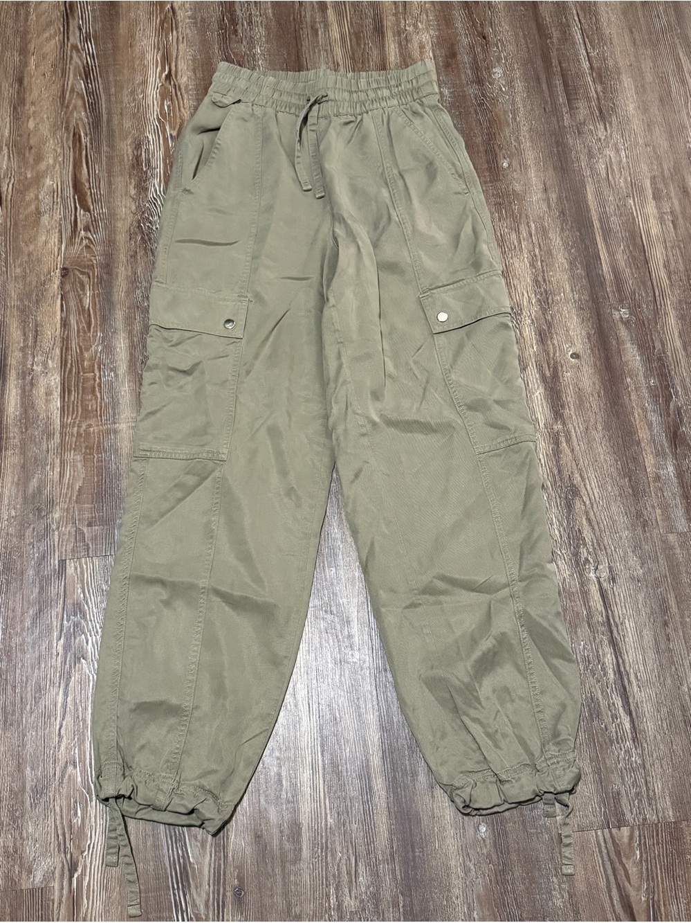 Athleta Celestial High Rise Utility Pants Women's XXS Cargo Fit in Olive Wash